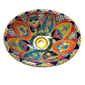 Hndvask - medium - Med farverige blomster og baggrund