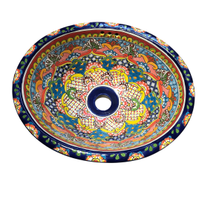 Hndvask - medium - Med multifarvede blomster og ananas detaljer