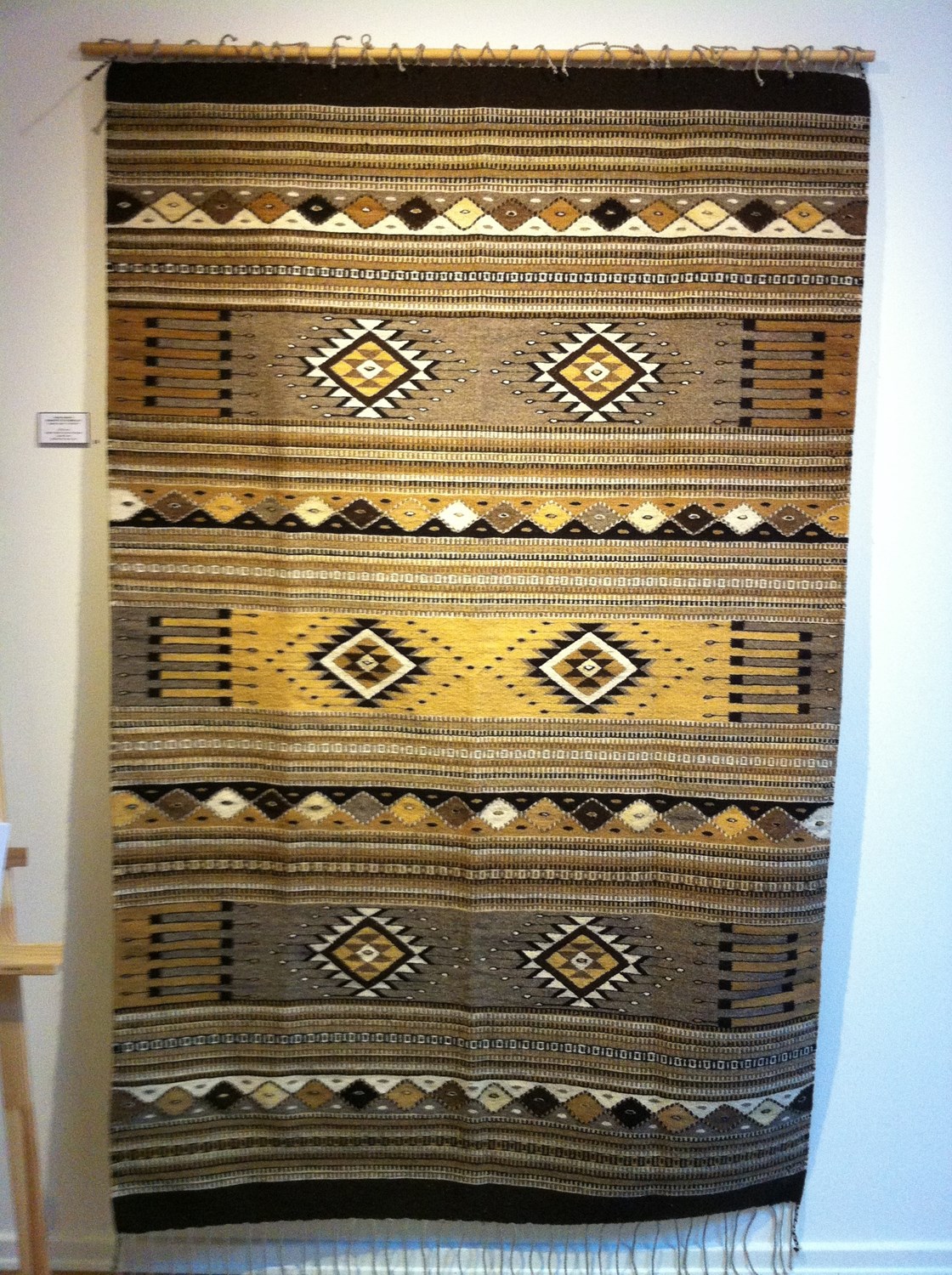 Zapotekisk uldt&aelig;ppe 130 x 200 cm