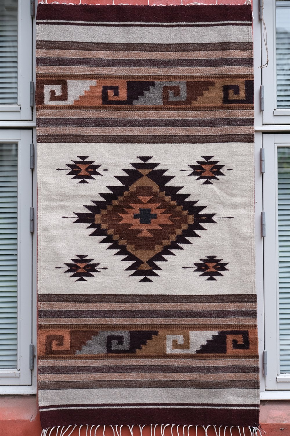 Zapotekisk uldt&aelig;ppe 80 x 150 cm