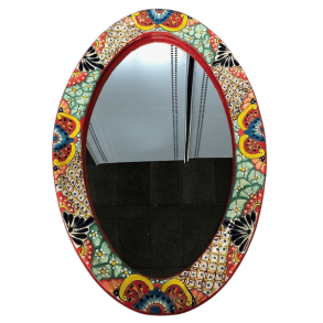 Spejl stort oval