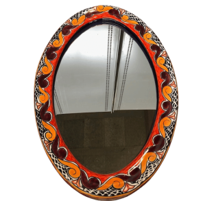 Spejl stort oval
