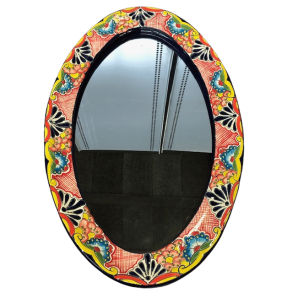 Spejl stort oval