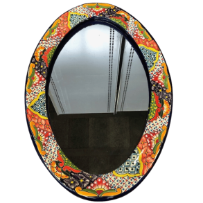 Spejl stort oval