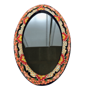 Spejl stort oval
