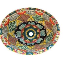 Hndvask stor - Multiflower Blue/yellow