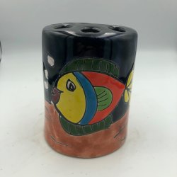 Tandbrstekrus m fisk