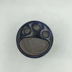 Tandbrstekrus, bl/hvid