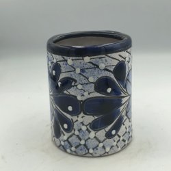 Tandbrstekrus, bl/hvid