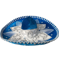 Sombrero - Lysebl/hvid