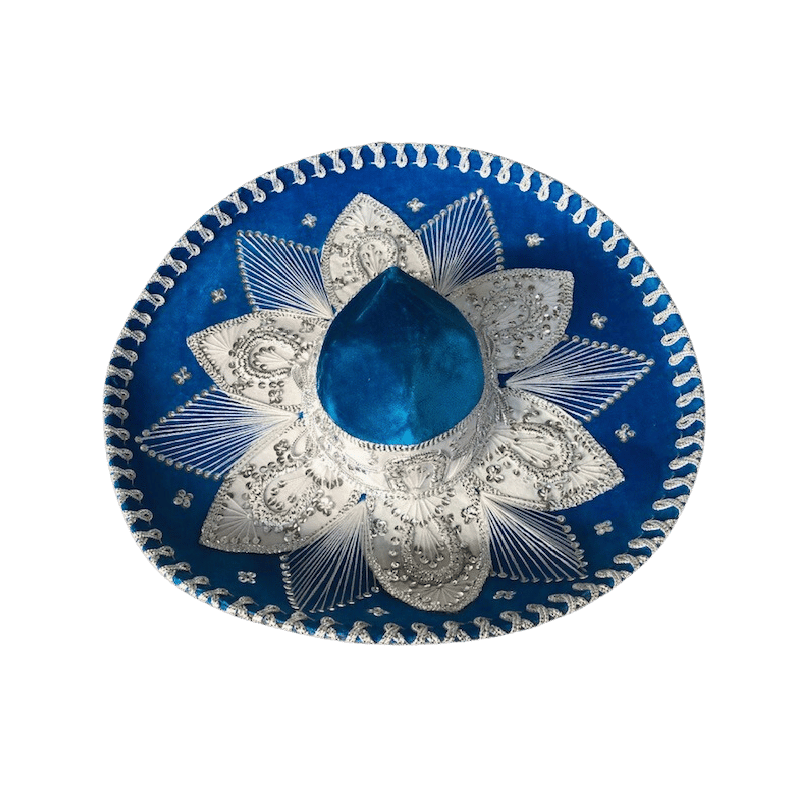 Sombrero - Lysebl/hvid