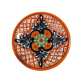 Plato trenche 26 cm - orange kant