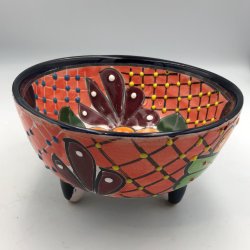 Molcajete salsa - Sort kant - 17 cm