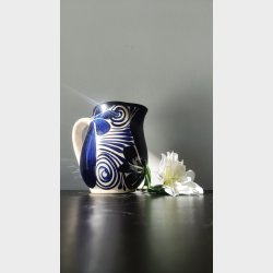 Kande  bl/hvid Talavera