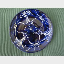 Talavera tallerken  Flor Azul (stor, ca. 28 cm)