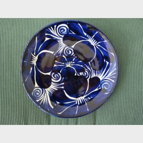 Talavera tallerken  Flor Azul (stor, ca. 28 cm)