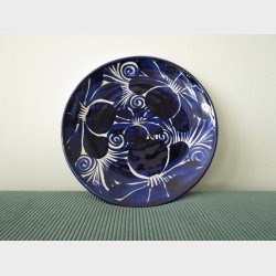 Talavera tallerken  Flor Azul (stor, ca. 28 cm)