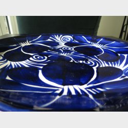 Talavera tallerken  Flor Azul (stor, ca. 28 cm)