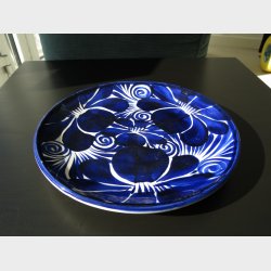 Talavera tallerken  Flor Azul (stor, ca. 28 cm)