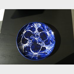 Talavera tallerken  Flor Azul (stor, ca. 28 cm)