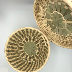 Flet kurv - med lg, og strop i siden