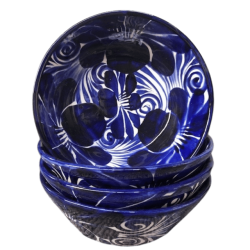 Skl 21 cm - bl/hvid - pris er pr. stk.