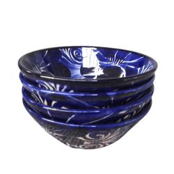 Skl 21 cm - bl/hvid - pris er pr. stk.