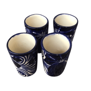 Tequilla kop, hj - bl/hvid - pris pr. stk.