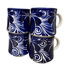 Kop m. hank - bl/hvid - pris er pr. stk.