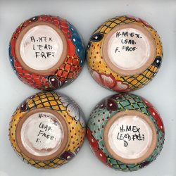 Skle st af 4 stk. - Platos Consumeros - Sort kant