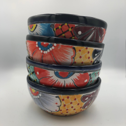 Skle st af 4 stk. - Platos Consumeros - Sort kant