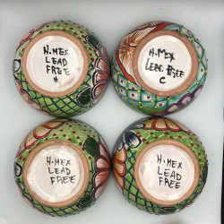 Skle st af 4 stk. - Platos Consumeros - Sort kant