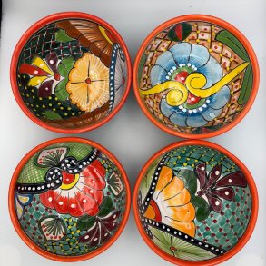 Skle st af 4 stk. - Platos Consumeros - Rd kant