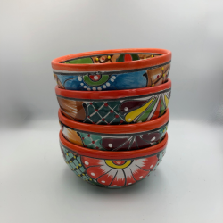 Skle st af 4 stk. - Platos Consumeros - Rd kant