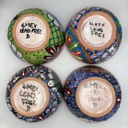 Skle st af 4 stk. - Platos Consumeros - Rd kant