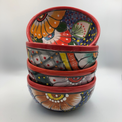 Skle st af 4 stk. - Platos Consumeros - Rd kant