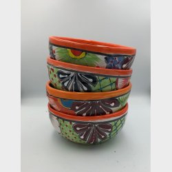 Skle st af 4 stk. - Platos Consumeros - Rd kant