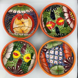 Skle st af 4 stk. - Platos Consumeros - Rd kant