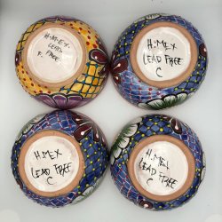 Skle st af 4 stk. - Platos Consumeros - Rd kant