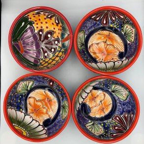 Skle st af 4 stk. - Platos Consumeros - Rd kant