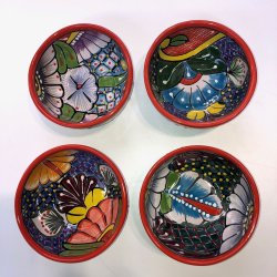 Skle st af 4 stk. - Platos Consumeros - Rd kant