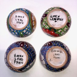 Skle st af 4 stk. - Platos Consumeros - Rd kant