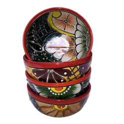 Skle st af 4 stk. - Platos Consumeros - Rd kant