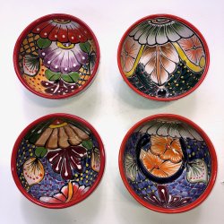 Skle st af 4 stk. - Platos Consumeros - Rd kant