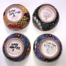 Skle st af 4 stk. - Platos Consumeros - Rd kant