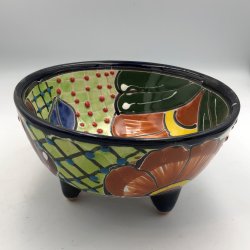 Molcajete salsa - Sort kant - 17 cm