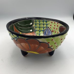 Molcajete salsa - Sort kant - 17 cm