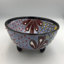 Molcajete salsa - Sort kant - 17 cm