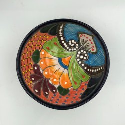 Molcajete salsa - Sort kant - 17 cm