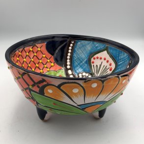 Molcajete salsa - Sort kant - 17 cm